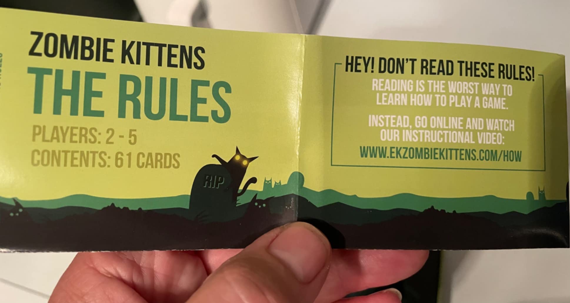 Zombie Kittens Card Game Customer Review 5